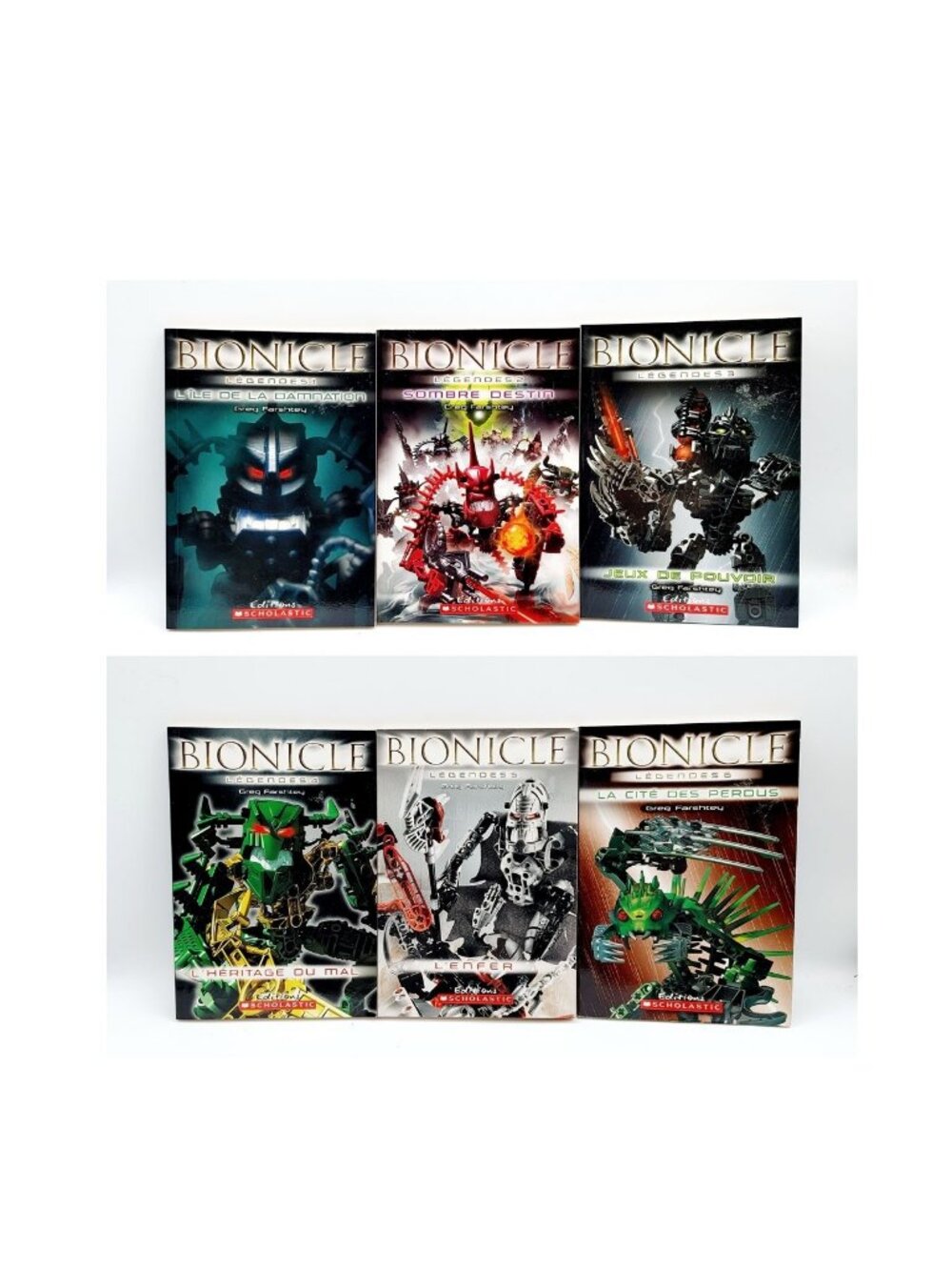 French Bionicles Chapter Books Legends 1 2 3 4 5 6 Novels